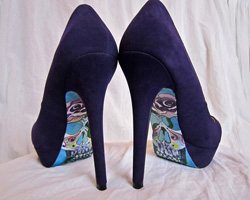 Hand painted Day of the Dead heels