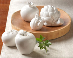 Ceramic fruit and vegetables
