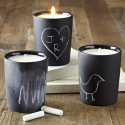 Chalkboard candlepots