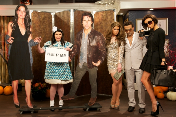 E's The Fashion Police do Halloween as Suri Cruise,J-Lo, Marc Anthony and Victoria Beckhamt 