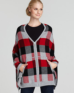 Front zip poncho