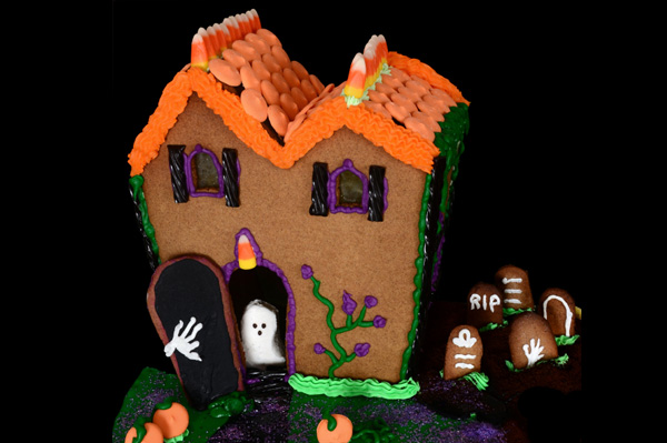 Haunted gingerbread house