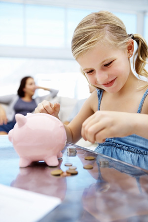 Girl with monetary award