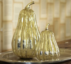 Mercury glass pumpkins