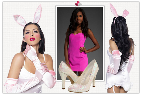 Vibrant bunny Halloween costume