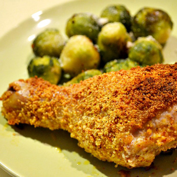 Hansel and Grettle's crispy oven fried chicken