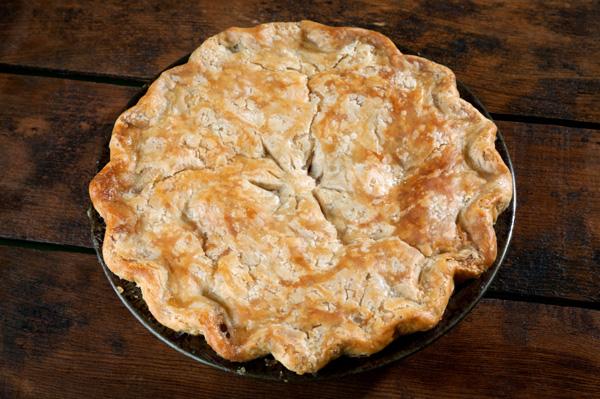 Homemade chicken pot pie