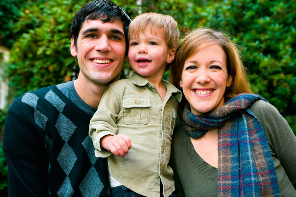 Holiday family photo