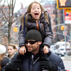 Hugh Jackman and daughter