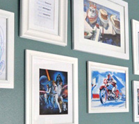 Star Wars art display