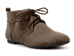 flat lace-up ankle boots