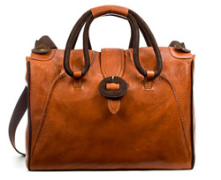 Leather bowling bag