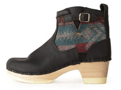 Navajo blanket print boots