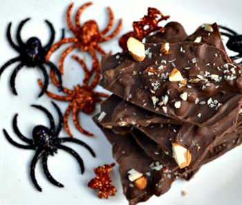 Spicy salted chocolate bark