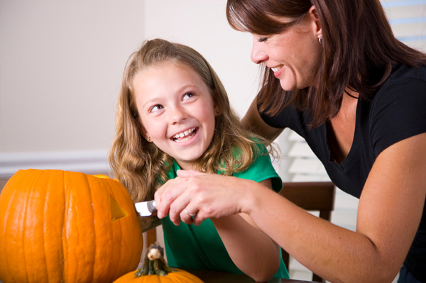 pumpkin carving with tools