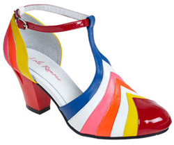 Multicolored heel