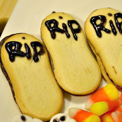 Spooky tombstones