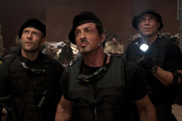 The Expendables with Sylvester Stallone, Jason Statham, Randy Couture