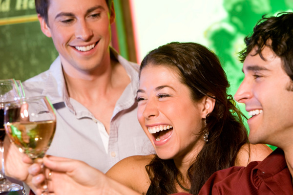 Woman meeting boyfriend's friends