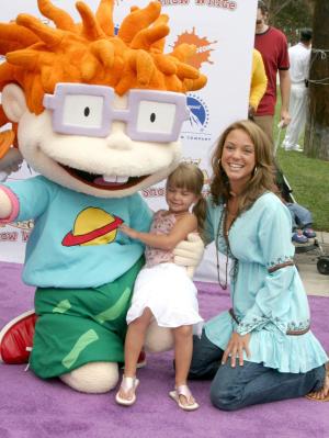 Eva La Rue is already a NickMom, so she'll love the new Nickelodeon time block for her