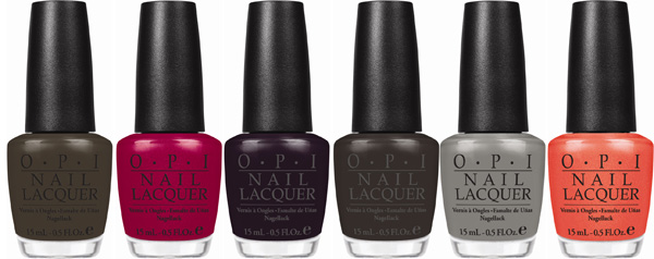 OPI fall nail colors: OPI's Touring America Collection