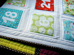 Advent calendar quilt