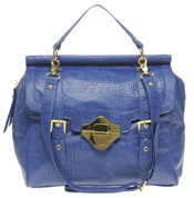 ASOS Faux Croc Tuck Lock Day Bag