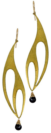 Gold earrings