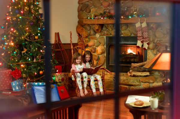 Christmas living room decor