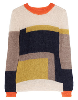 Color block sweater