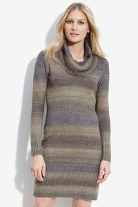 Covetable cowl neck sweater dress