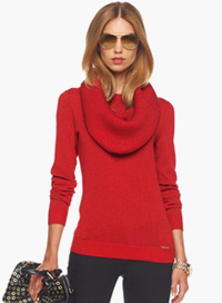 Cowl neck winter sweater