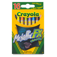 Seen here: Crayola Metallic FX Crayons (Dick Blick, $2)