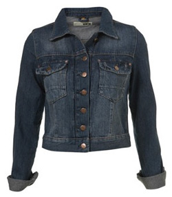 Cropped denim jacket