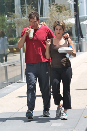 Dylan Walsh and mystery woman