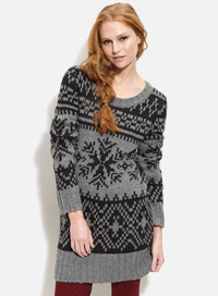Fair Isle print winter sweater