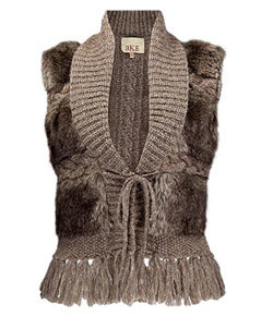 Fur trend, faux fur vest