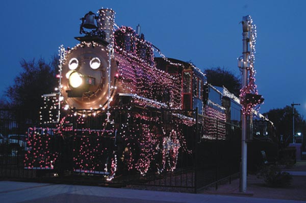 Holiday lights at McCormick Ranch Railroad Park