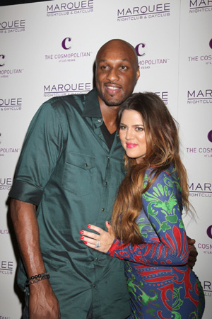 Khloe Kardshian and Lamar Odom