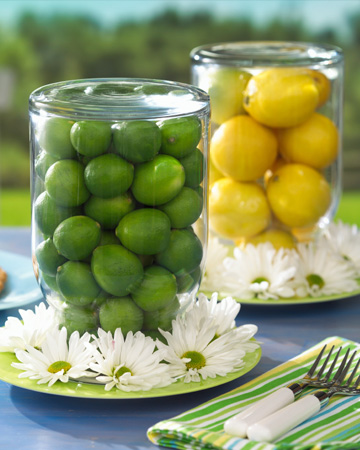 Lemon and lime vase