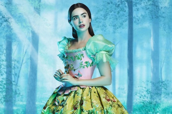 Lily Collins as Snow White in Mirror Mirror