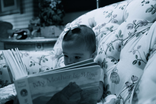 Mariah Carey and Nick Cannon's daughter Monroe reading the book My Mother is Mine 