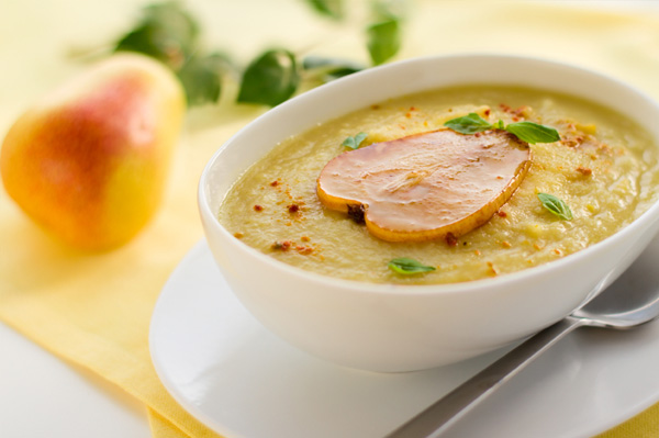 Butternut squash pear soup
