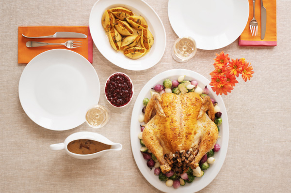 Cooking a thanksgiving dinner for two