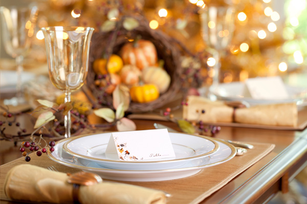 Thanksgiving decorating ideas, placesetting