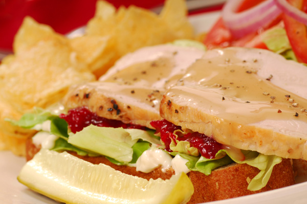 Thanksgiving potluck sandwich