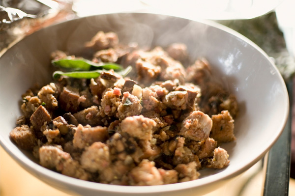 Homemade Thanksgiving stuffing