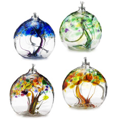Glass oil burners