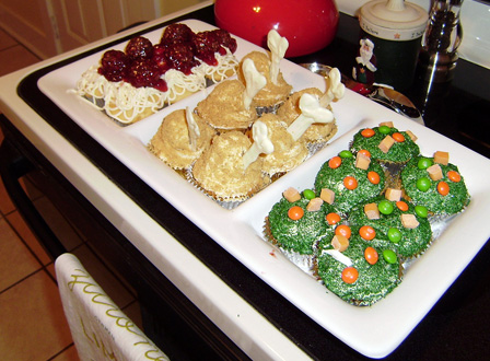 Thanksgiving meal cucpakes