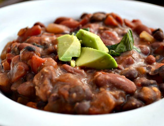Spicy vegan chili